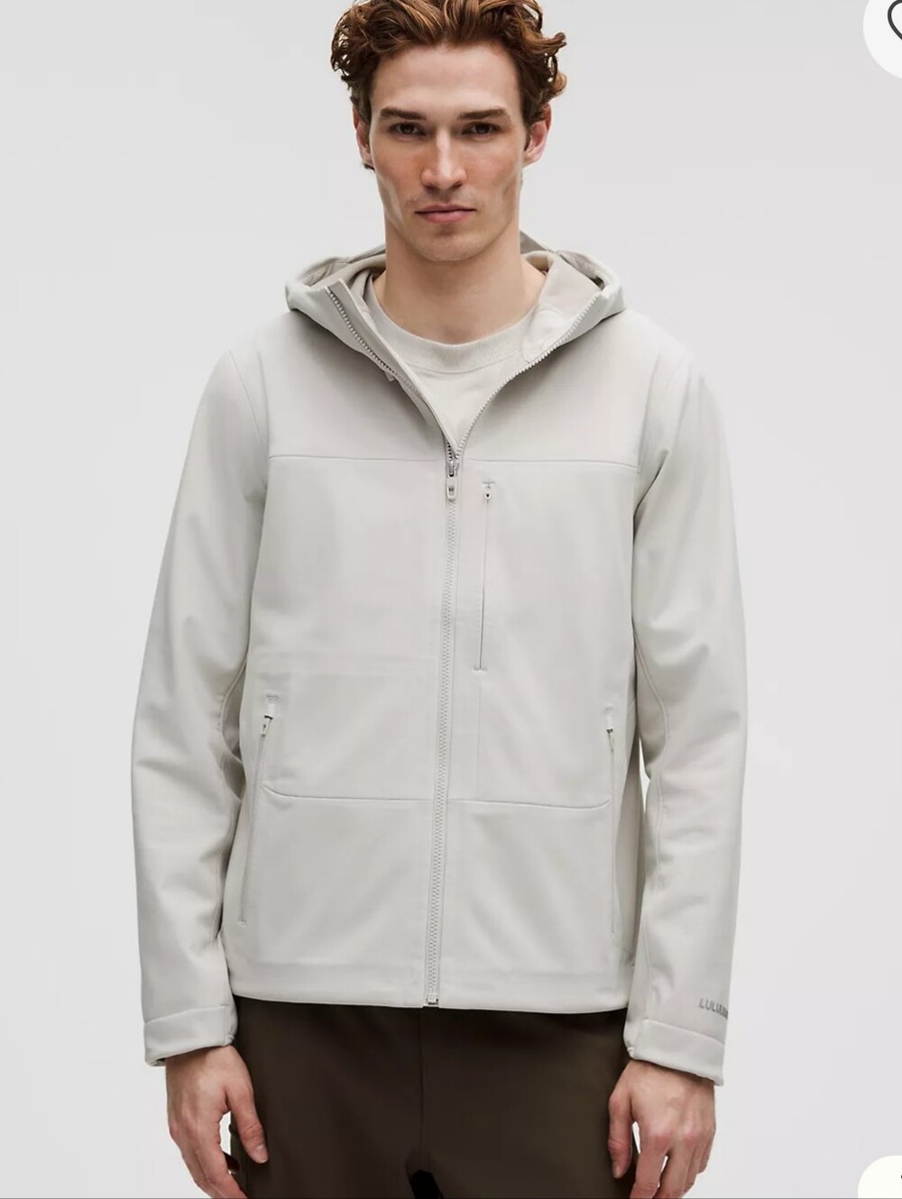 MSRP: $260 NWOT Light Gray Men's Hooded Jacket - Brand: LULULEMON